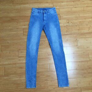 NWOT H&M Divided Medium Blue High Waisted Skinny Jeans